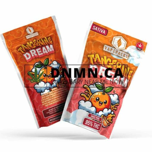 VapePacks Tangerine Dream Sauce Pens – 95% THC Sativa Vape Cartridge