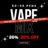 Buy 50 to 99 vape pens and get 30% off – bulk 420 vape sale