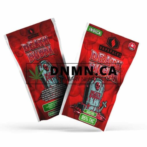 VapePacks Death Bubba Sauce Pens – 95% THC Indica Vape Cartridge