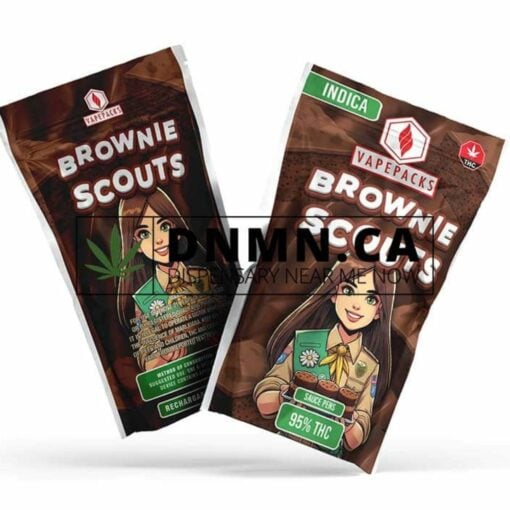 VapePacks Brownie Scouts Sauce Pens – 95% THC Indica Vape Cartridge
