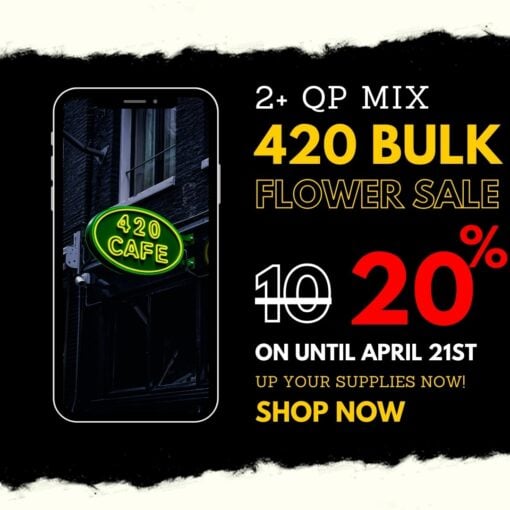 2 quarter pound cannabis mix – 420 bulk flower sale 20% off
