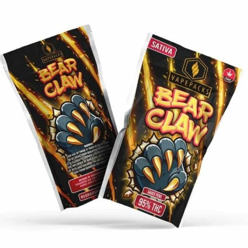 VapePacks Bear Claw Sauce Pens – 95% THC Sativa Vape Cartridge