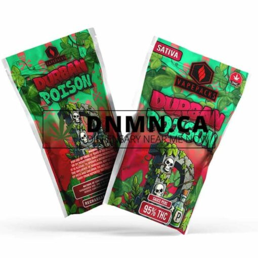 VapePacks Durban Poison Sauce Pens – 95% THC Sativa Vape Cartridge