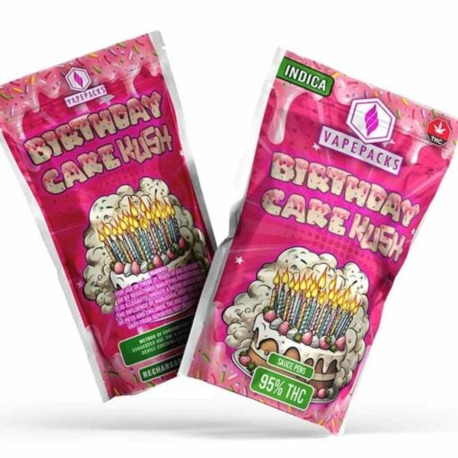 VapePacks Birthday Cake Kush Sauce Pens – 95% THC Indica Vape Cartridge