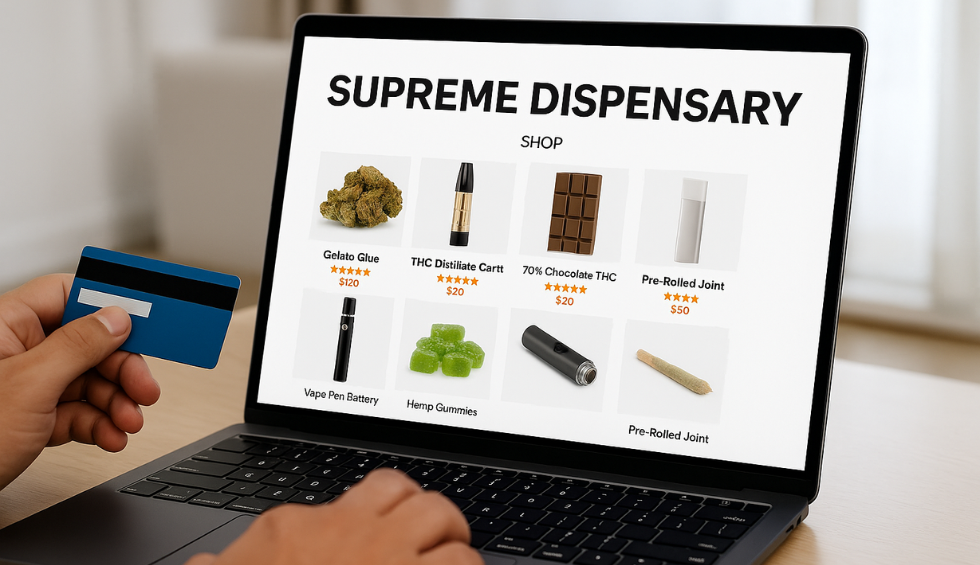 Online store interface displaying dab pen battery options available for purchase in Canada