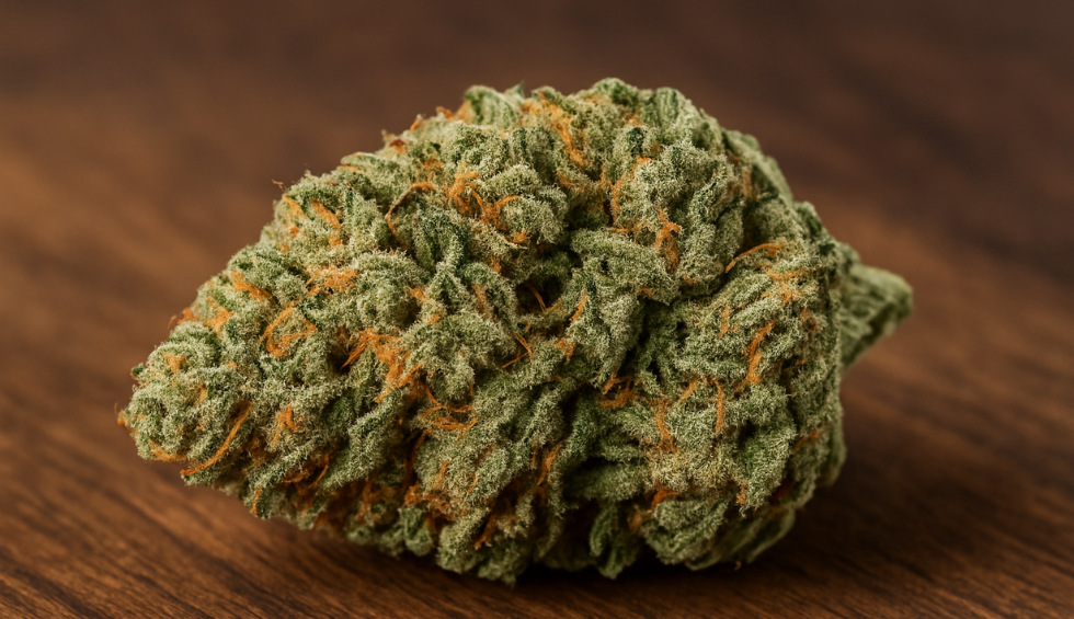 Close-up of Super Silver Haze cannabis bud, a popular sativa-dominant choice among strains of weed known for its uplifting effects