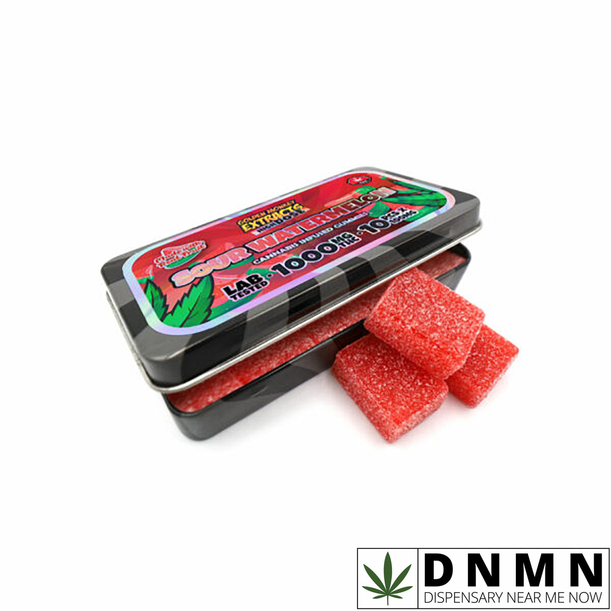 Sour Watermelon High Dose Gummy – 1000MG THC